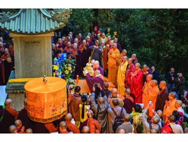 天台国清寺祥云峰觉光长老灵骨舍利晋塔法会29